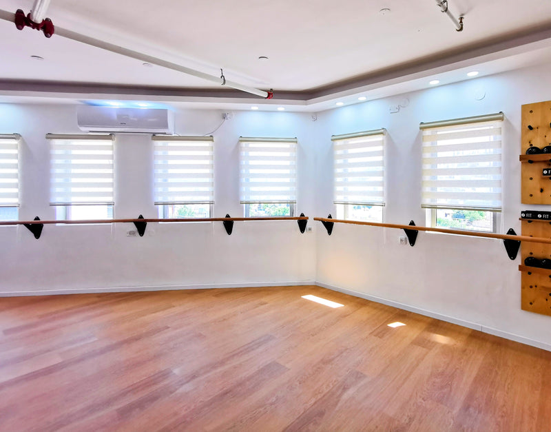 בר כח לאימוני פילאטיס, עבודת כח, ופיטנס, בהתקנה עצמית. לחיבור מהקיר, כולל 3 תושבות